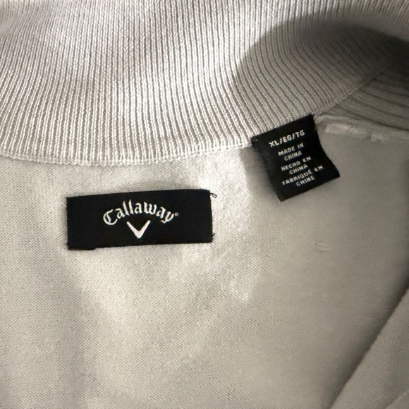 Callaway Sleeveless Quarter Zip - Gray Golf Vest - XL - Great Condition - Picture 7 of 10